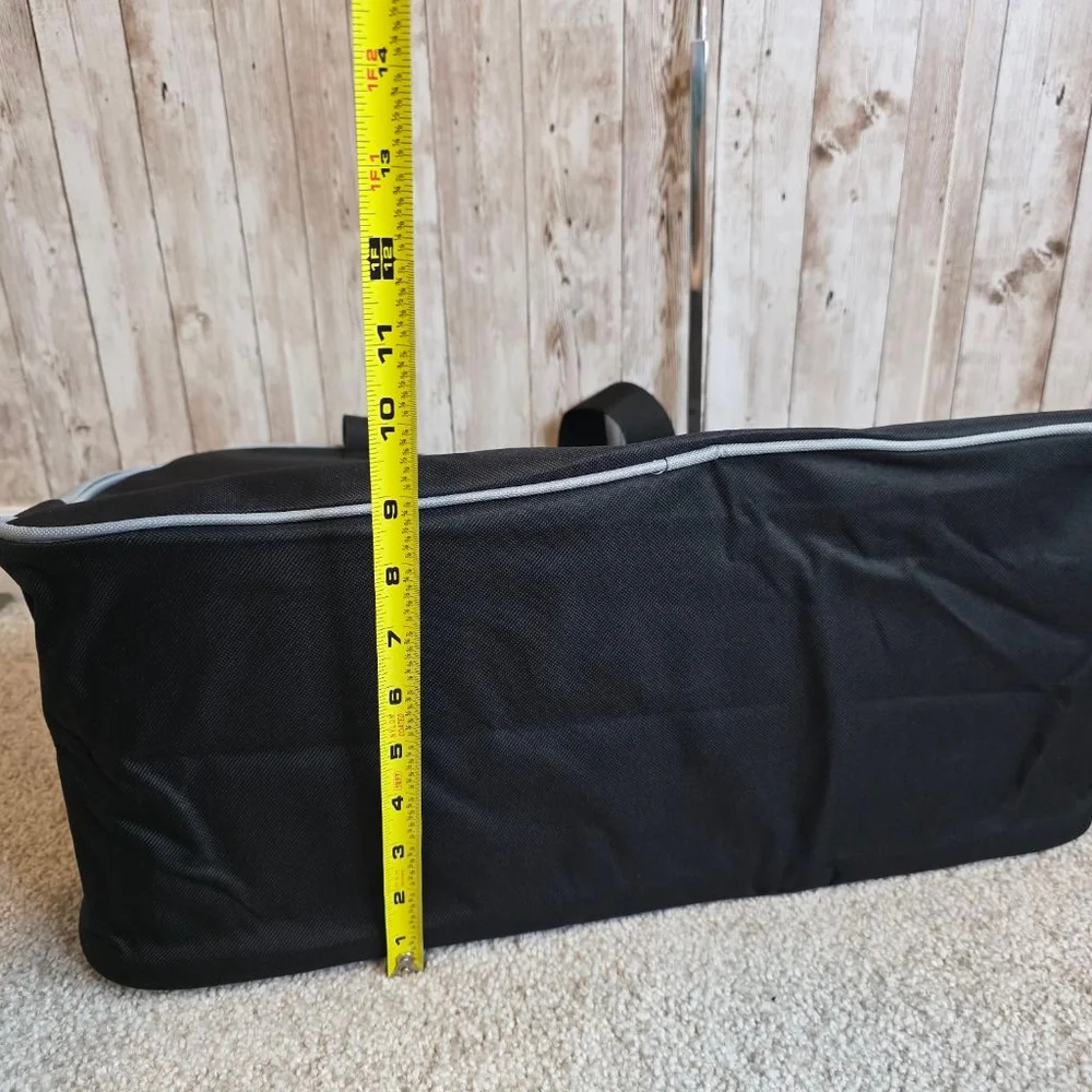 Perry Ellis Duffle Bag Medium Black Gray